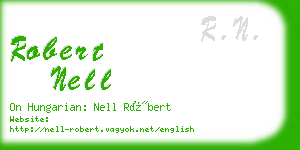 robert nell business card